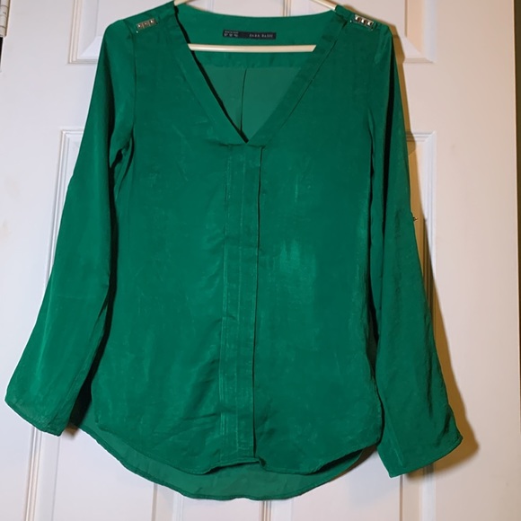 SOLD -Preloved Zara Basic Blouse - Picture 2 of 4